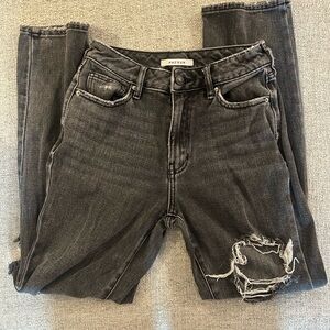 PacSun Women's Washed Black Jeans